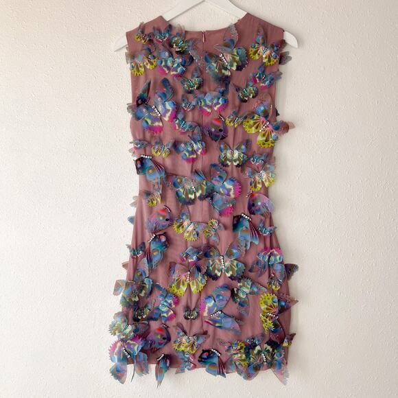 Cynthia Rowley Butterfly Appliqué Mini dress Size 4 - Picture 6 of 11